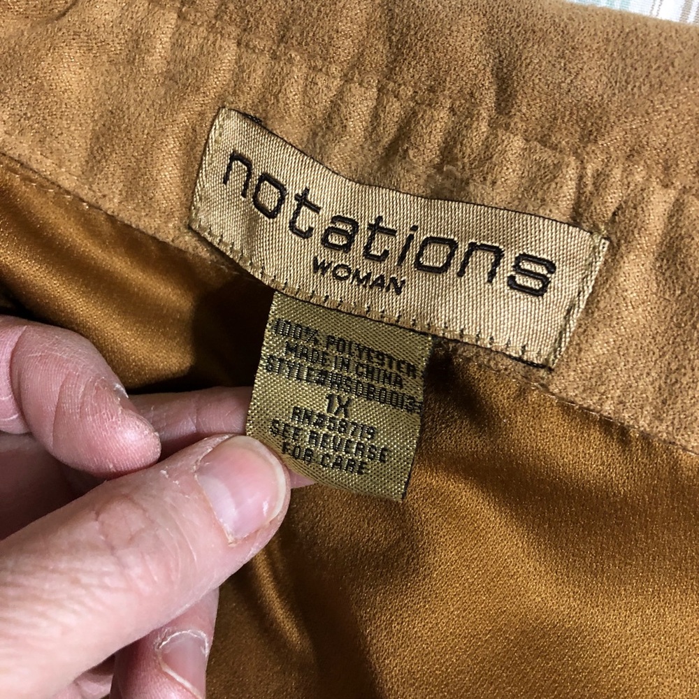 Notations Camel Button-Down Shirt - image 2